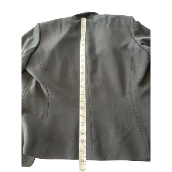 Nipon Boutique Black Open Front Jacket Blazer Size 6 12j - Picture 5 of 11